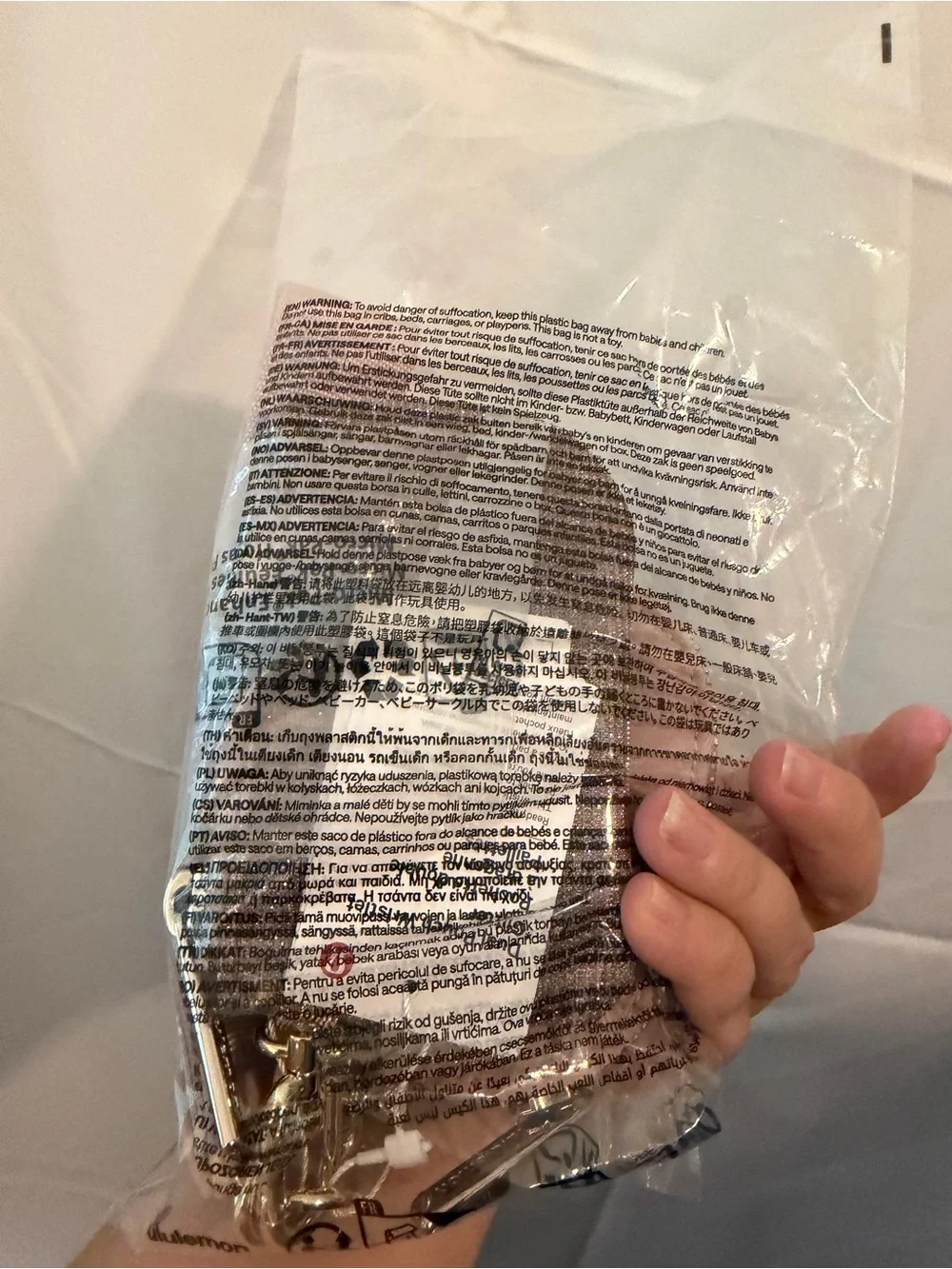 NWT Lululemon Dual Pouch Wristlet Wallet GLITTER Pink Champagne Mink Berry Gold
